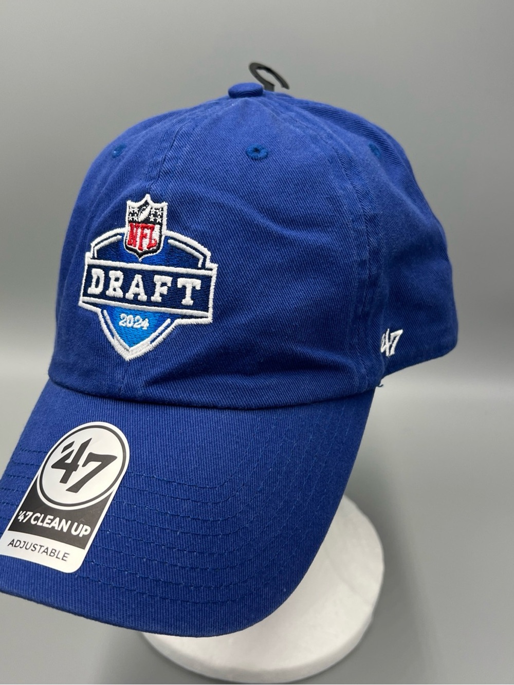 47 Brand Clean Up NFL Draft 2024 Adjustable Hat. OSFM Cap. Blue.